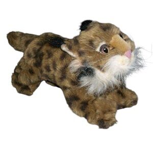 Vintage Ranger Rex's Forest Friends Leanna Lynx Purring Talking Plush 12"
